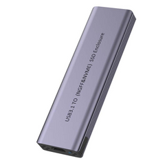 Aluminum M.2Dual-Protocol SSD Enclosure. HI-2819-M2