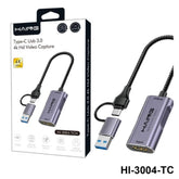 HAING HI - 3004 - TCH Type - C USB 4K HD Video Capture, USB cable