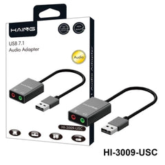 HAING HI-3009-USC USB 7.1 Audio Adapter