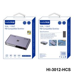 HAING HI-3012-HCS 3 in 1 Out HD Compatible Switch