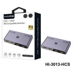 HAING HI-3013-HCS 5 in 1 out HD Compatible Switcher