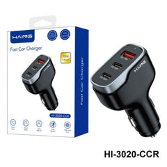 HAING HI-3020-CCR Fast Car Charger 3 Ports 78W