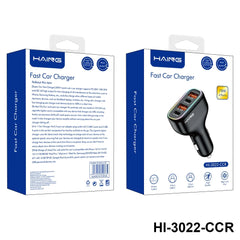HAING Fast Car Charger 4 Ports 78W HI-3022-CCR