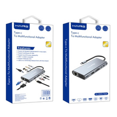 Haing 11 in 1 Type-C To Multifunctional Adapter HI-3023- TMA