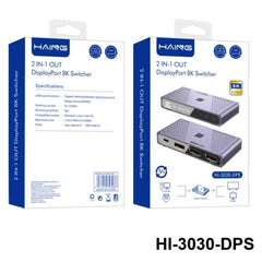 HAING HI-3030-DPS 8K 2 in 1 out Display Port Switch