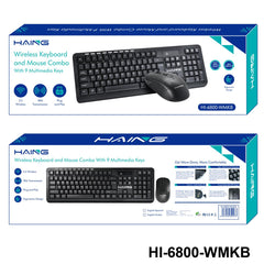 HAING HI-6800-WMKB 2.4G Wireless Keyboard & Mouse Combo