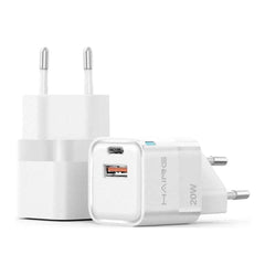 HAING HI - A123 2 Port USB Type - C GaN Fast Charger EU 20W, chargers