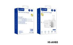 Haing Hi Ah65 Usb Gan Fast Charger 65w 3ports