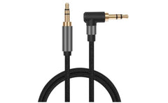 Haing Hi Au15 3.5mm 90 Degree Audio Cable Braided 1.5m
