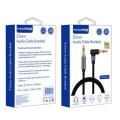 HAING HI-AU15 3.5mm 90 degree Audio Cable Braided 1.5M