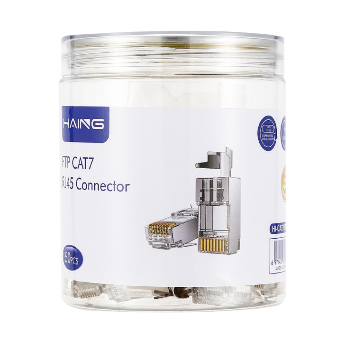 HAING HI-CAT7-FRC FTP CAT7 RJ45 Connector 50 pack