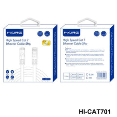 HAING HI-CAT701-50CM 10 Gbps High Speed SFTP CAT7 Ethernet Cable 0.5M