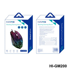 HAING HI-GM200 RGB Dazzling USB Wired Gaming Mouse