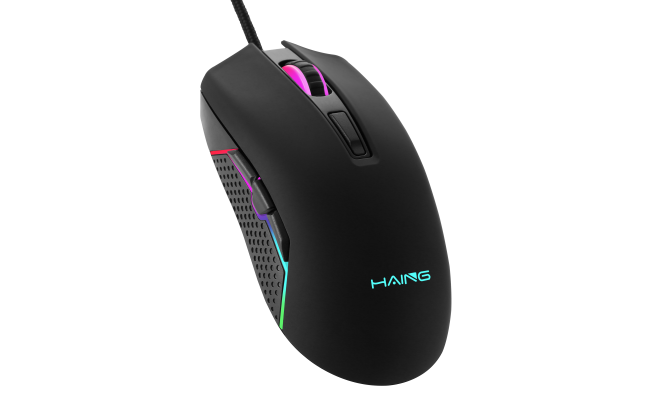 Haing GM500 Wired Dazzling Gaming Mouse, RGB