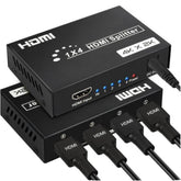 HAING HI-HD104F 1x4 HDMI Splitter – HDMI 1.4, Full 3D, 4Kx2K, UK Plug