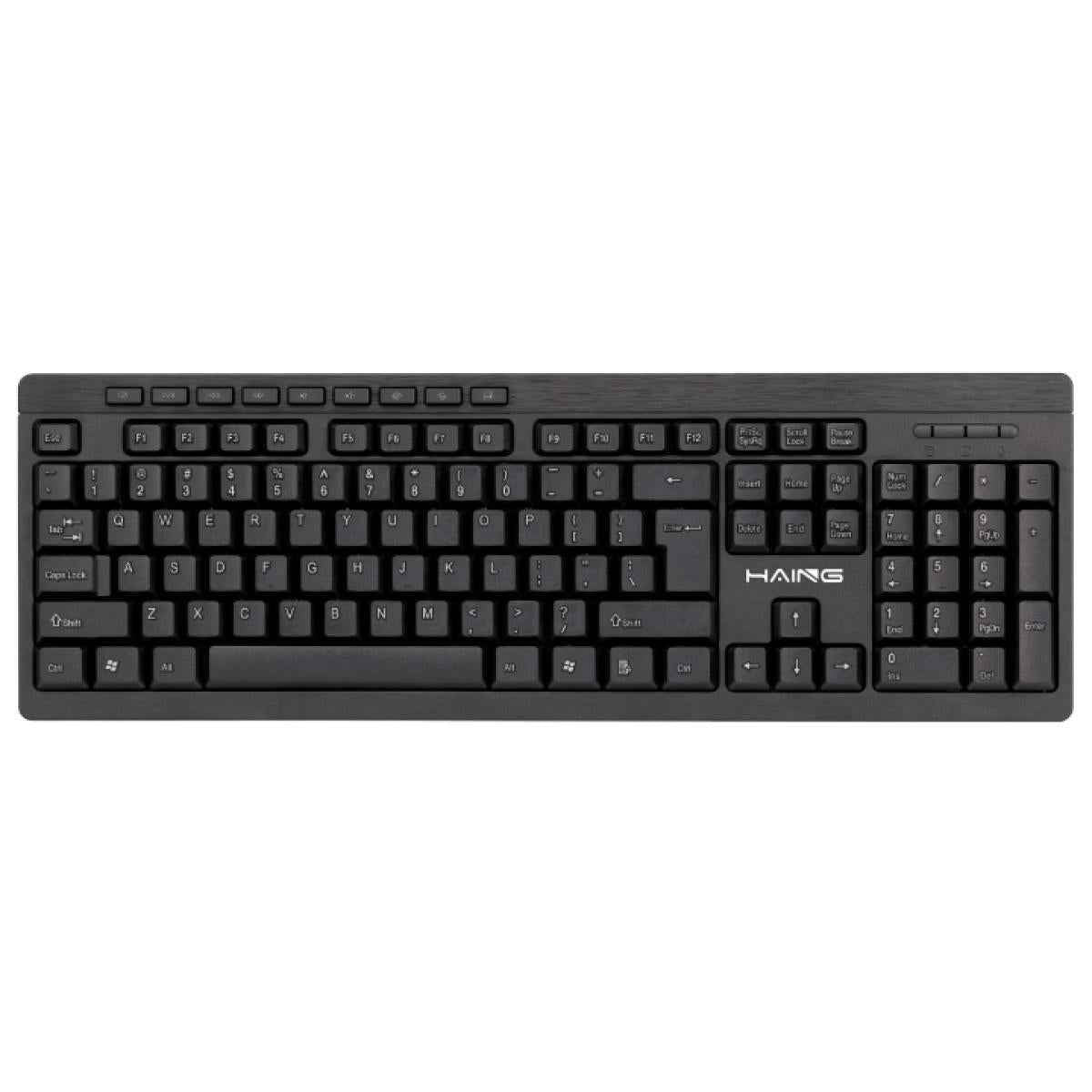 HAING HI - K12 Multimedia USB Wired Computer Keyboard, gaming keyboard