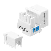 HAING HI - KJ01 CAT3 RJ11 Punch Down Keystone Jack, network accessories
