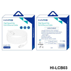 HAING HI-LCB03-10M Cat6 26 AWG 10/100/1000 1 Gbps Ethernet Cable 10M