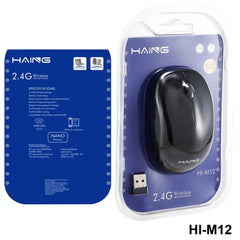 HAING HI-M12 2.4G Wireless Mouse With Batteries