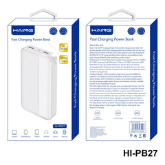 HAING HI-PB27-W Fast Charging Power Bank 20000mAh 22.5W -White