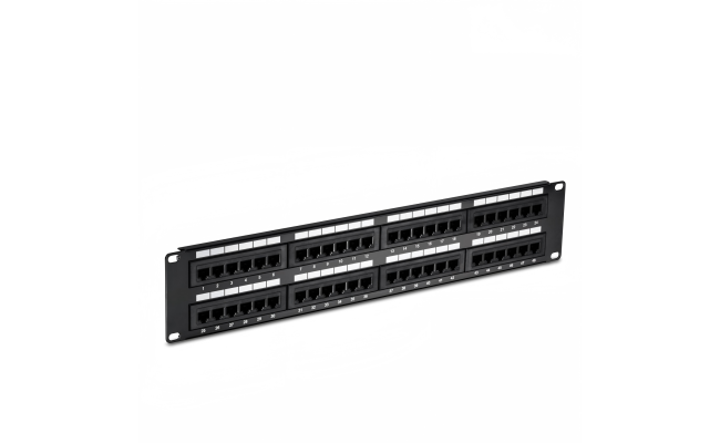 Haing Hi PTP03 CAT6 48 Port Loaded Punch Down Patch Panel, wired, networking