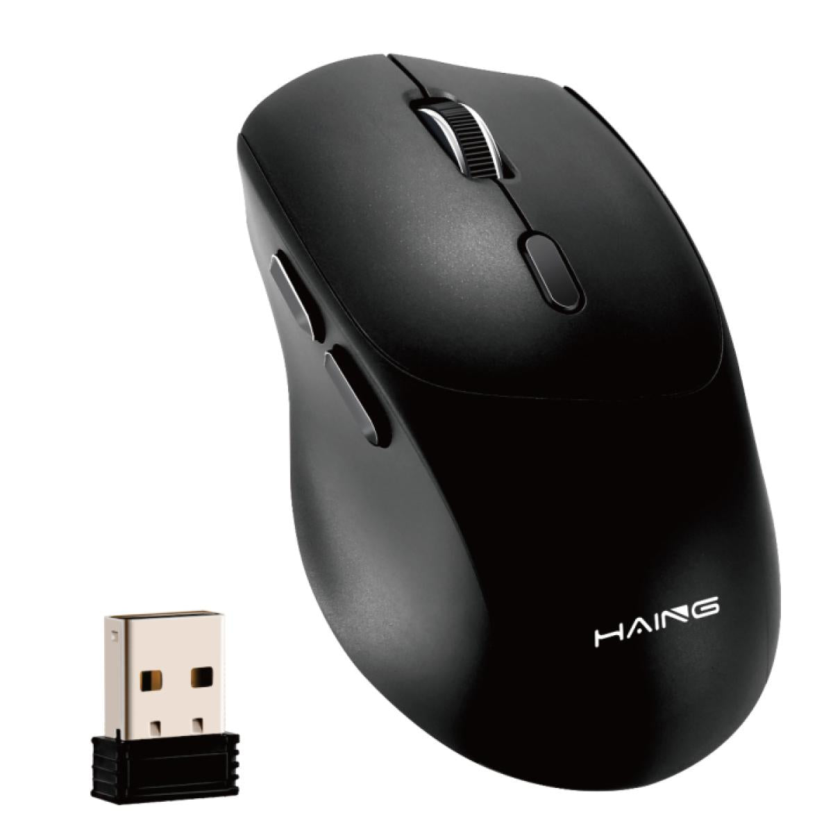 HAING HI-T17 Optical USB Computer 2.4G Wireless Mouse With Type-c Adapter