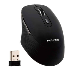 HAING HI-T18 Optical USB Computer 2.4G Wireless Mouse With Type-c Adapter