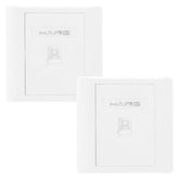 HAING HI - WP01 RJ45 Single Port Faceplate 8.6x8.6cm, networking accessories