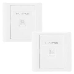 HAING HI-WP01 RJ45 Single Port Faceplate 8.6x8.6cm