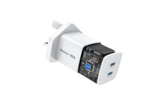 Huntkey G35 35w 2 Port Type C Pd Wall Charger Mk Plug White