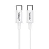 Huntkey HKCC301203 Fast Charging Type - C to Type - C Cable 1.2 meter 60W 3A - White