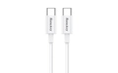 Huntkey Hkcc301203 Fast Charging Type C To Type C Cable 1.2m 60w 3a White - CompuMe