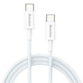 Huntkey HKCCC301204 60W 3A USB - C to USB - C Braided Cable 1.2 meter with USB cable