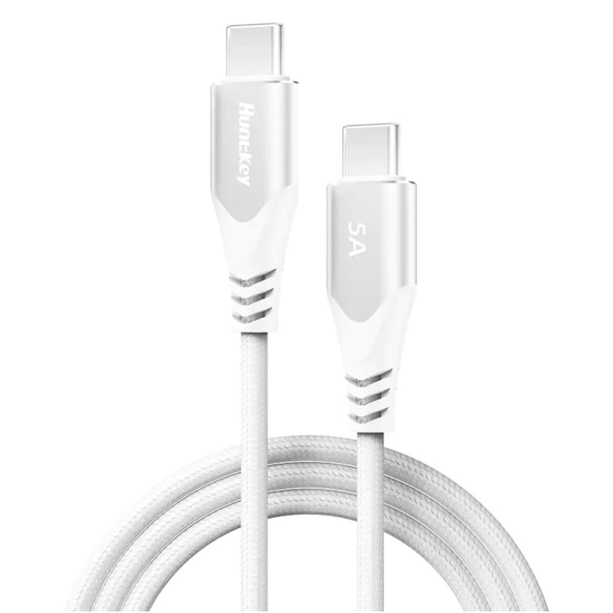 Huntkey HKCCC501503-HK-C05 100W 5A USB-C to USB-C Braided Cable 1.5M