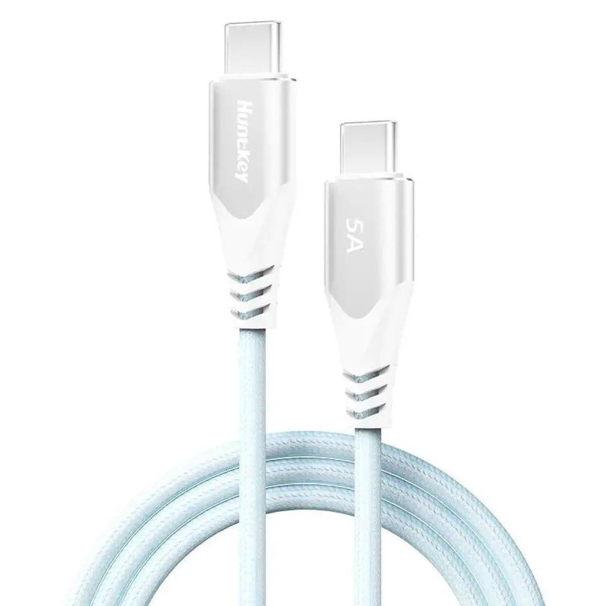 Huntkey HKCCC501502 100W 5A USB-C to USB-C Braided Cable 1.5M