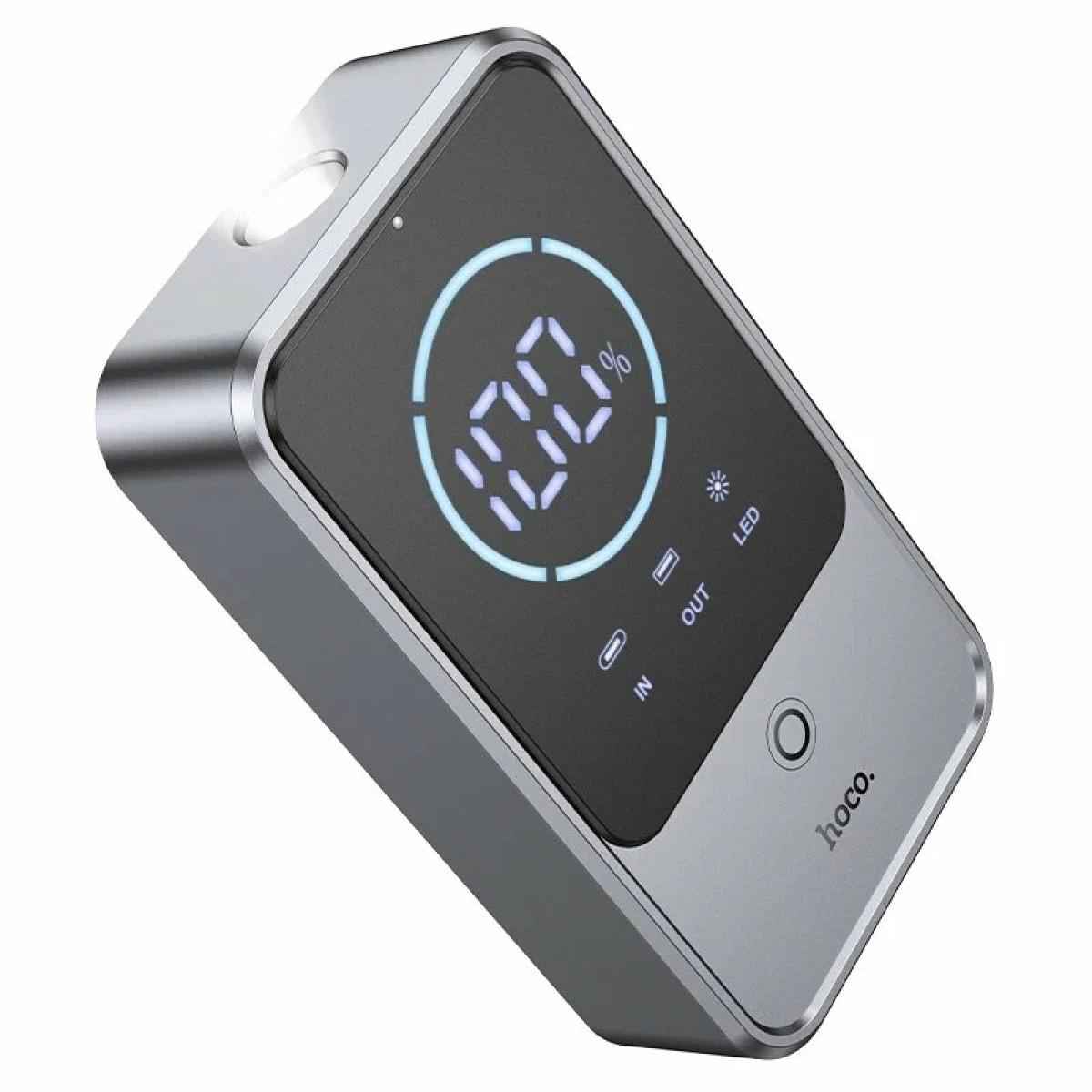 Hoco Qs7 4 In 1 Car Jump Starter Portable Emergency Battery And 10000mah Power Bank With Led Lamp