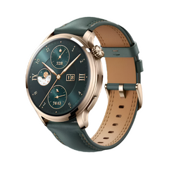 HONOR Watch 4 Pro, 4GB & 64GB, Green Leather Strap - 5502ABLF-Tumi-B19D