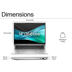 HP EliteBook 840 G11 Enterprise Business ,Intel Core™ Ultra 7 155U, 16GB DDR5, 14" IPS FHD+ Display Windows 11 Pro - Silver