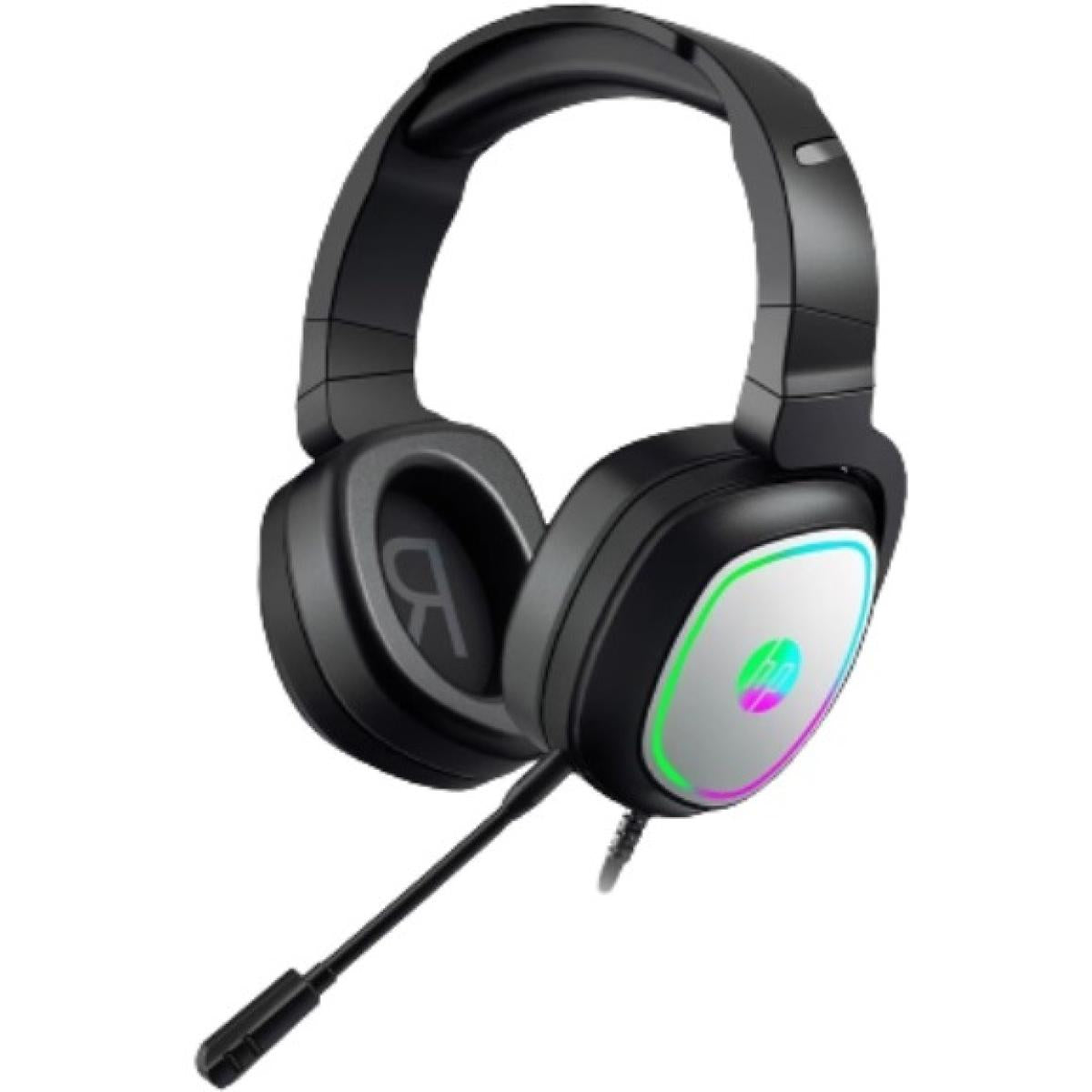 HP H360G Stereo 3.5mm Spatial Surround Effect Lightweight Gaming Headset with Flexible Microphone & USB Led Lighting