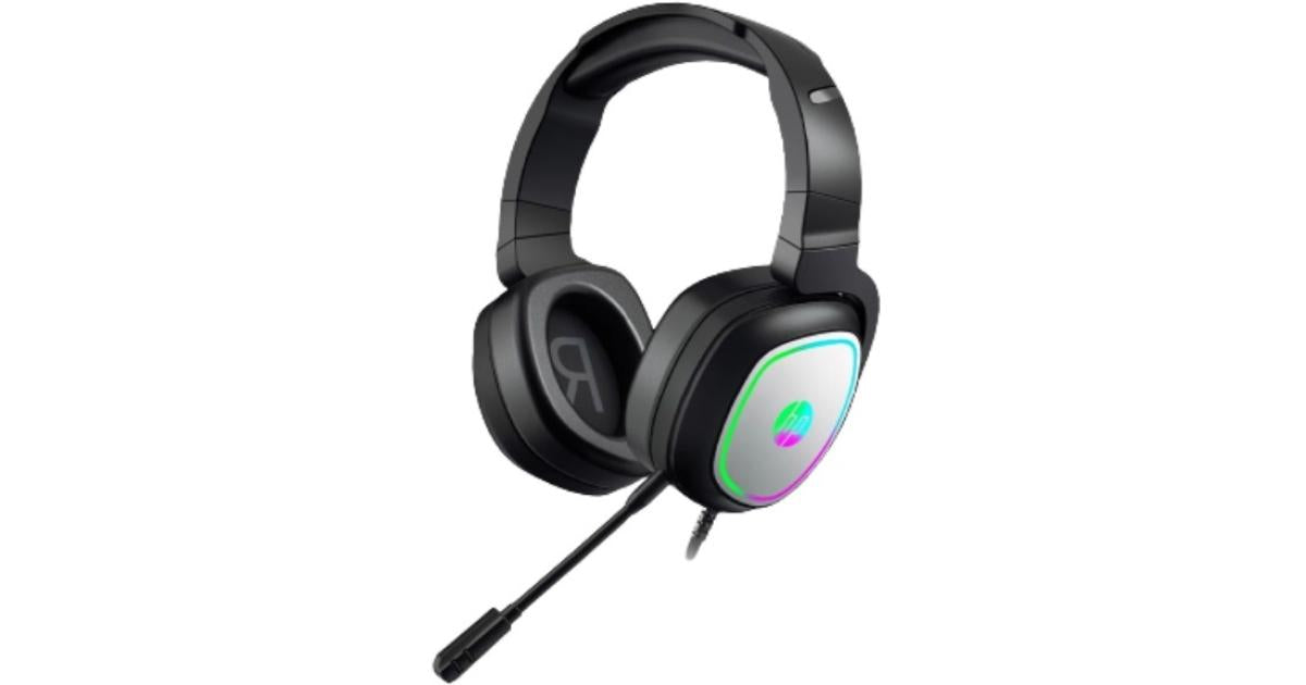 HP H360G Stereo 3.5mm Spatial Surround Effect Lightweight Gaming Headset W/ Flexible Microphone & USB Led Lighting