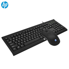 HP KM100 USB Wired Gaming Waterproof Membrane Keyboard & Mouse Combo with gaming keyboard