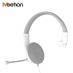 Meetion HP002U Telephony USB Wired Headset -White