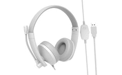 Meetion Hp003u Usb Telephony Headset With Microphone & Volume Control White