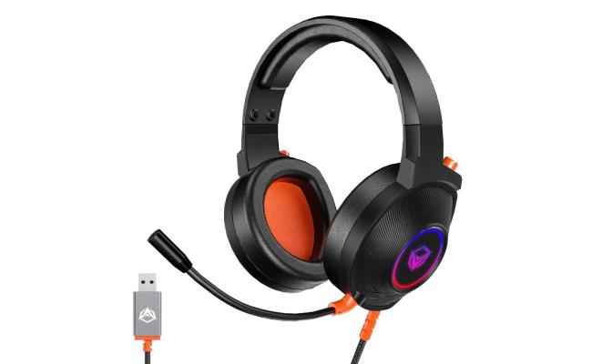 Meetion HP012 RGB 7.1 Virtual Surround Sound Gaming Headset USB White