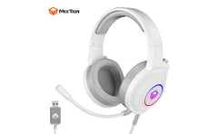 Meetion HP012 RGB 7.1 Virtual Surround Sound Gaming Headset USB White