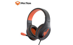 Meetion Hp021 Stereo Backlit Gaming Wired Headset Black&orange