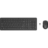 Hp 330 Wireless Black Keyboard & Mouse Set 2.4ghz Wireless Conneion 1600 Dpi Usb Receiver Led Indicators Arabic/english Black