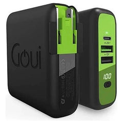 Goui Mbala Qi Wall Charger & Power Bank 8000Mah, Black - G-KITWIRELESS