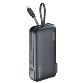 Promate Power Bank 10000Mah, 22.5Watts with 20Watts, Type-C Cable, Black - POWERPACK-10C BLK