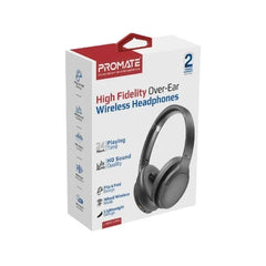 Promate Wireless Headphone, Black - LABOCA-PRO